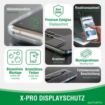 4smarts 360° Starter Set - aizsargmaciņš mobilajam tālrunim - rūdītais stikls (10 H)
