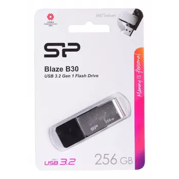 USB Flash Drive Silicon Power 256GB USB Type-A 3.2 Gen 1 Blaze B30