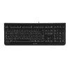 Tastatūra CHERRY DC 2000 ar peli, universāla USB QWERTY čehu, melna