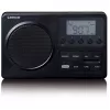 Pārnēsājams radio Lenco MPR-035BK — FM/AM, tīkla un bateriju barošana, 2,5 collu LCD, 20 FM iepriekšiestatījumi, 3,5 mm izeja