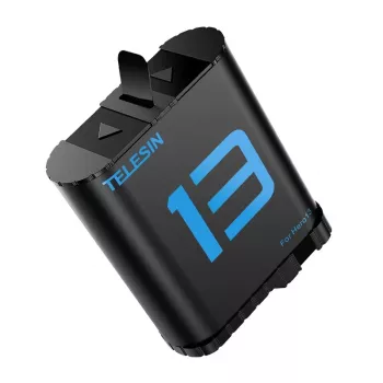 Telesin rezerves baterija GoPro Hero 13 — uzlādējams Li-ion akumulators, saderīgs ar Hero 13