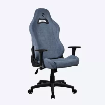 Spēļu krēsls Arozzi Torretta SoftFabric Blue — ergonomisks dizains, regulējams augstums un roku balsti