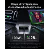 Lādētājs GeNPrime 200W GaN 4xUSB-C 2xUSB-A Melns