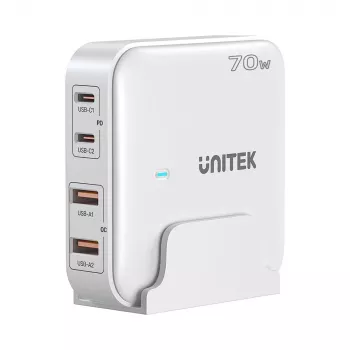 UNITEK P1229AWH01-EU mobilo ierīču lādētājs Universāls Balts AC Ātrā uzlāde Iekštelpām