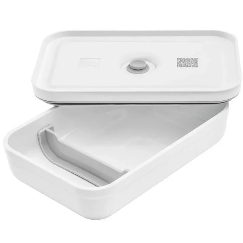 Pusdienu kaste ZWILLING FRESH & SAVE 1 L, plastmasa ar silikona blīvi, pelēka/balta