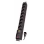 Strāvas sadalītājs lestar LZRM 810 BW ar IEC 320 savienotāju, 5,0 m kabelis