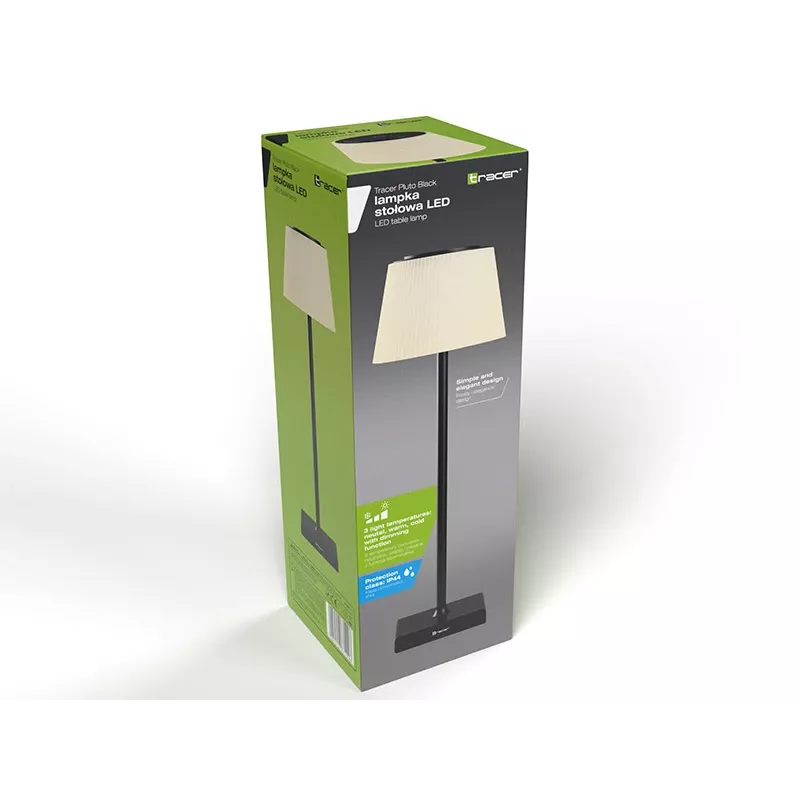 Galda lampa TRACER Pluto Black TRAOSW47234 LED ar regulējamu spilgtumu