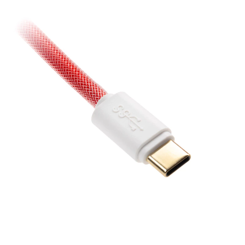 Ducky Premicord USB kabelis 1,8 m USB A USB C Rozā