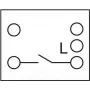 Delock - Easy 45 - Druckschalter - 1 Kippschalter - 10 A - AC 250 V - Balts, RAL 9003 (81359)