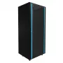 Brīvi stāvošs statīvs Extralink 42U 800X800 STĀVOŠS RACK SKAPIS MELNS 1400 kg ietilpība