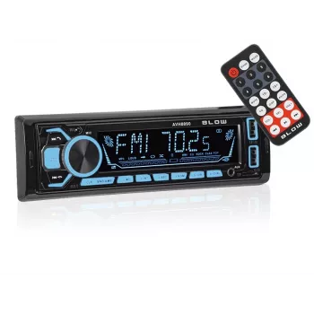 Automašīnas radio BLOW AVH-8890 FM 45W ar Bluetooth, USB, AUX un LCD displeju