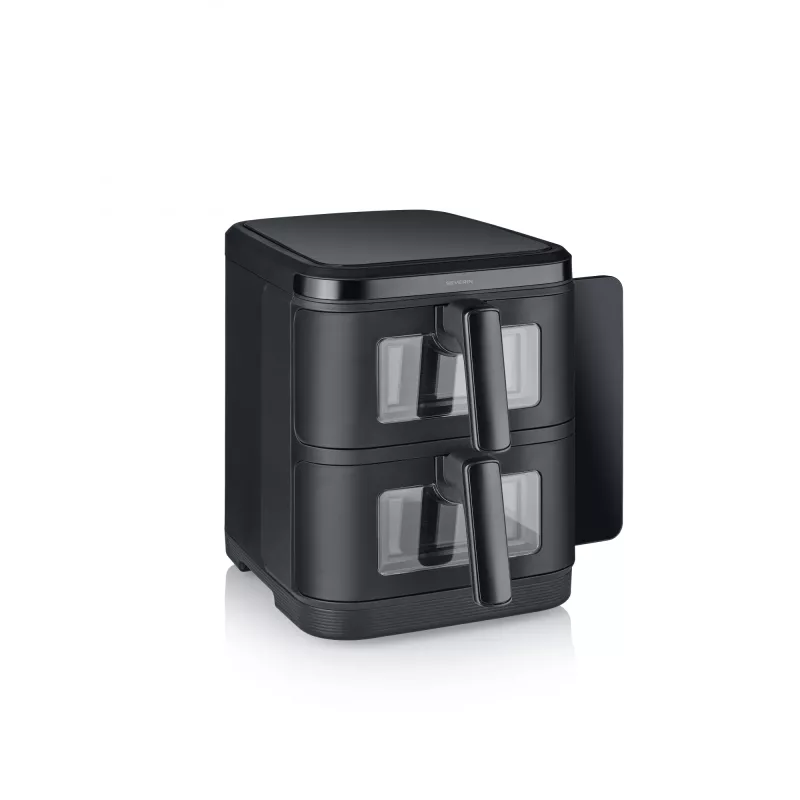 Fritieris SEVERIN FR 2468 S-Fry Duo Stack 2-in-1 gatavošanas ietilpība, divu grozu dizains