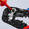 Knipex 97 51 13 kabeļu presētājs Gofrēšanas instruments Melns, Zils, Sarkans