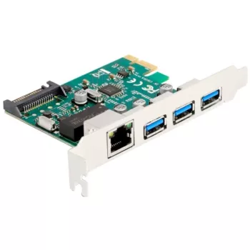 DeLOCK PCI Express x1 karte 3 x USB 5 Gbps Type-A 1 x Gigabit LAN