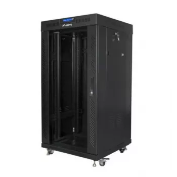 Rack cabinet 19 inch 22U 600x600 mm Melns LANBERG FF01-6622-12BL