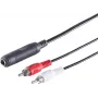 Audio kabelis ShiverPeaks 3 polu 6.3 mm uz RCA (Cinch) 0.2 m, modelis 30521