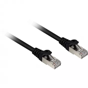 komutācijas kabelis RJ45 Cat.6a SFTP (melns, 2 metri, LSOH (bez halogēna))