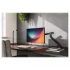 Monitora stiprinājums DIGITUS Single dizains līdz 35 collu ekrāniem, skava, 10 kg, VESA 75x75–100x100, slīpums -45–90°