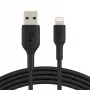 Belkin PVC USB-A uz Lightning 3m Melns