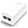 TP-Link 24V pasīvais PoE adapteris, Gigabit Ethernet, 10,100,1000 Mbit/s, 10/100/1000, Cat3, Cat4, Cat5, Cat5e, Cat6, Balts, 100 m