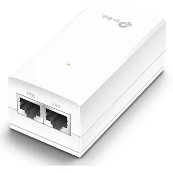 TP-Link 24V pasīvais PoE adapteris, Gigabit Ethernet, 10,100,1000 Mbit/s, 10/100/1000, Cat3, Cat4, Cat5, Cat5e, Cat6, Balts, 100 m