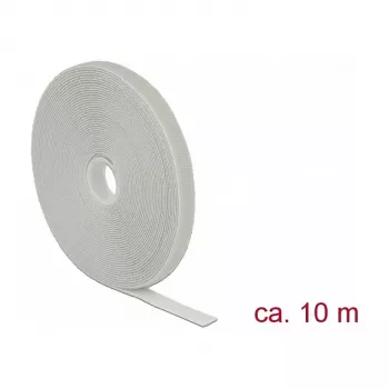 DeLOCK āķa-cilpas stiprinājums pelēks 13 mm 10 m 1 gab.