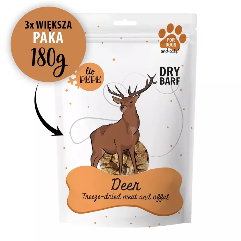 PAKA ZWIERZAKA Lio Pepe Deer XL - suņu našķis - 180g