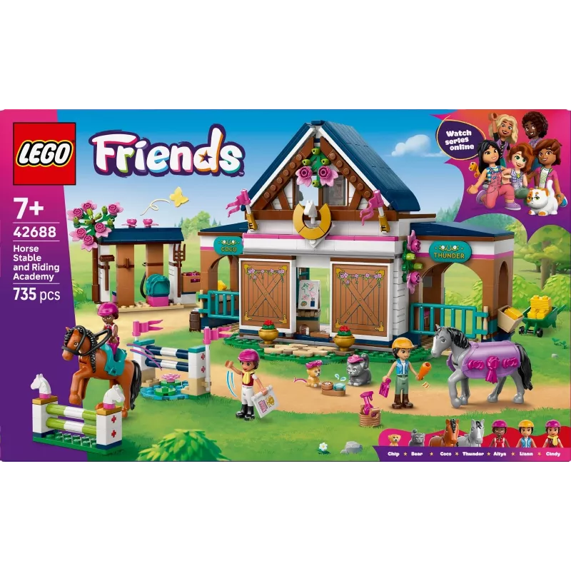 Blocks Friends 42688 Zirgu Stallis un Jāšanas Akadēmija
