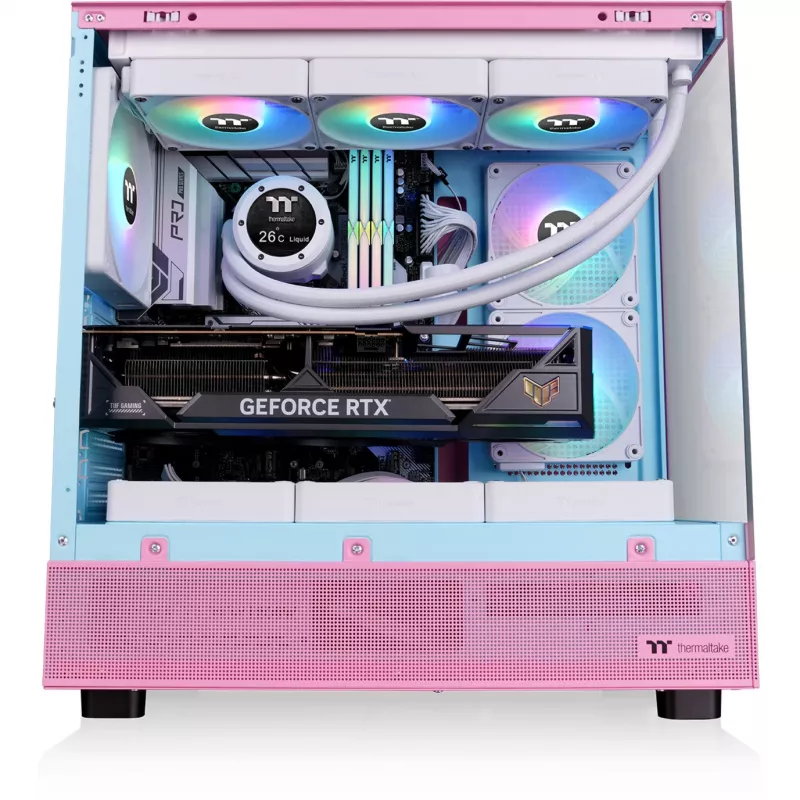 Thermaltake View 270 Plus TG ARGB Bubble Pink - korpuss - ATX - Midi/Mini tornis - ATX