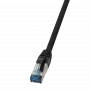 Tīkla kabelis LogiLink CQ6105S RJ-45 Cat6a 15 m Melns