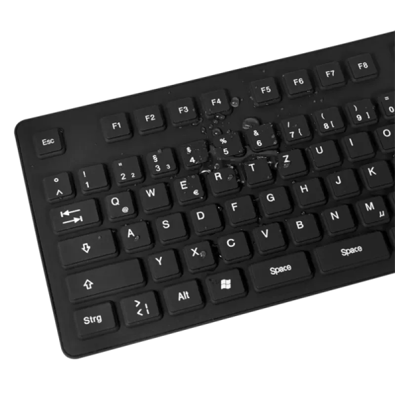 Klaviatūra LogiLink ID0019A Universal USB QWERTZ vācu melna