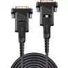 Lindy 10m optiskās šķiedras hibrīda Micro-HDMI 18G kabelis ar noņemamiem HDMI un DVI savienotājiem