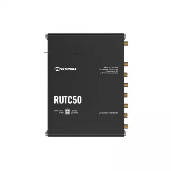 Teltonika RUTC50 bezvadu maršrutētājs Gigabit Ethernet Divjoslu (2.4 GHz / 5 GHz) 5G Melns