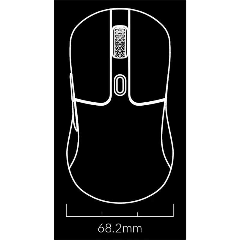 Spēļu pele Keychron M3 labročiem RF bezvadu + Bluetooth optiskā 26000 DPI balta