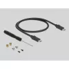 SSD korpuss DeLOCK 42003 ārējais korpuss M.2 SATA SSD ar USB Type-C