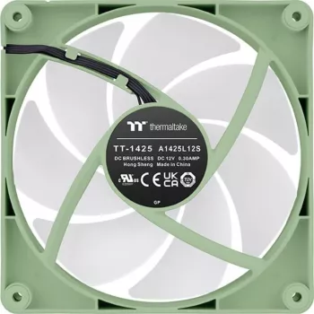 Thermaltake CT140 ARGB Sync korpusa ventilators 140 mm, 500–1500 apgr./min, Matcha Green, 2 gab.