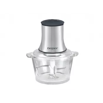 Beper P102ROB001 pārtikas smalcinātājs, 1,5 L stikla trauks, 500 W, nerūsējošais tērauds