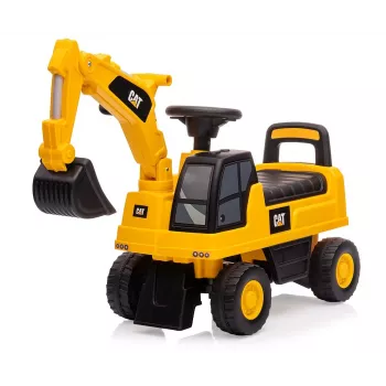 Ride-on excavator milly mally 5298 — bērnu braucamā rotaļlieta ar reālistisku dizainu un izturīgu konstrukciju