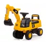 Ride-on excavator milly mally 5298 — bērnu braucamā rotaļlieta ar reālistisku dizainu un izturīgu konstrukciju