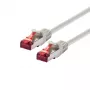 Tīkla kabelis LOGON Cat6 SSTP/PIMF 5 m ar RJ-45 savienotājiem, ziloņkaula krāsā