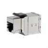 Shielded Cat6 Keystone Inline Coupler 8 gab. komplekts, EQUIP — Plakana konstrukcija, RJ-45, 17×35,5×24,4 mm, sudraba