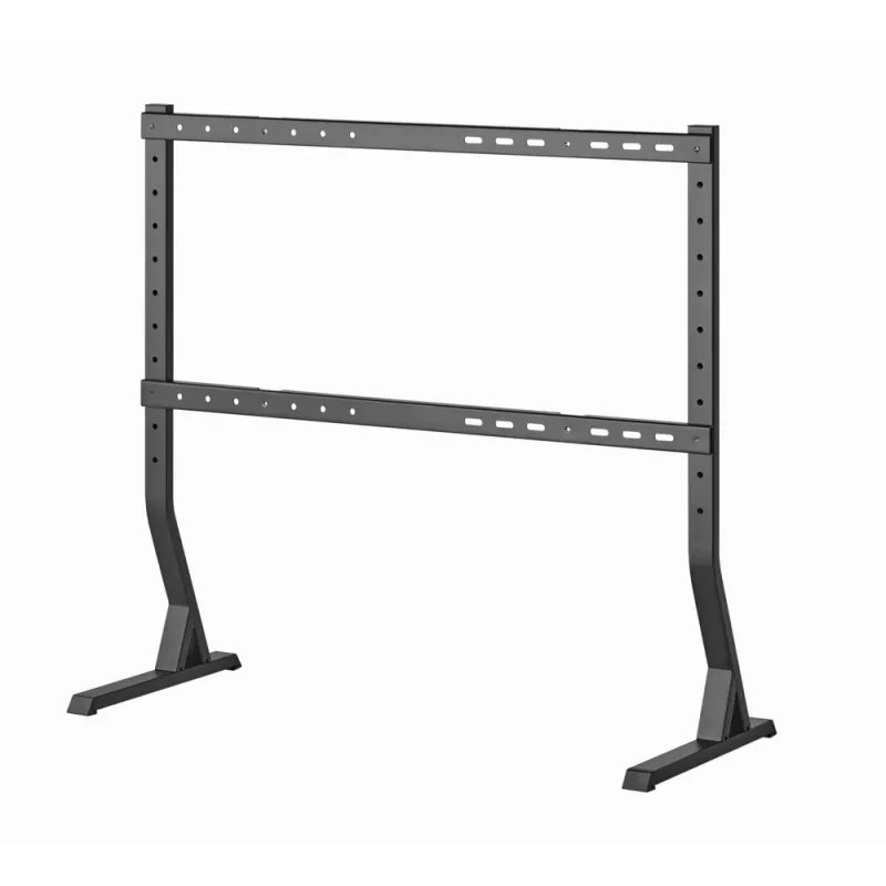 Grīdas televizora statīvs GEMBIRD TVS-D90F-01 45–90 collu televizoriem, tērauda, fiksēts augstums, VESA 200x200–800x400, maks. slodze 60 kg, 970×800×525 mm
