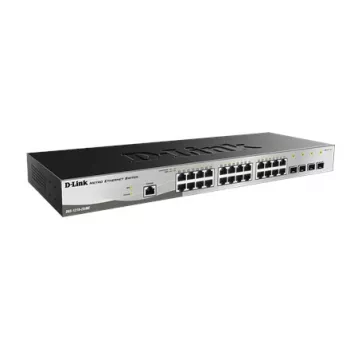 D-Link DGS-1210-28/ME/E tīkla komutators Vadāms L2+ Gigabit Ethernet (10/100/1000) 1U Melns, Pelēks