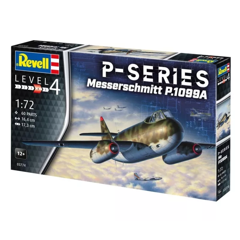 Plastmasas lidmašīnas modelis REVELL Messerschmitt P.1099A-P-SER mērogā 1/72