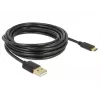 USB kabelis DeLOCK 83669 USB 2.0 4 m USB A USB C melns