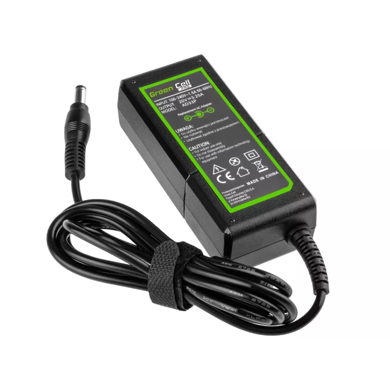 Green Cell AD33P barošanas adapteris/invertors iekštelpām 65 W Melns