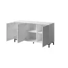 MARMO 3D kumode 150x45x80.5 cm balts matēts/marble balts