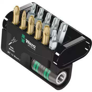 Skrūvgrieža uzgaļu komplekts Wera Bit-Check 12