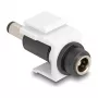 DeLOCK Keystone Module DC 5.5 x 2.5 mm female to DC 5.5 x 2.1 mm male balta