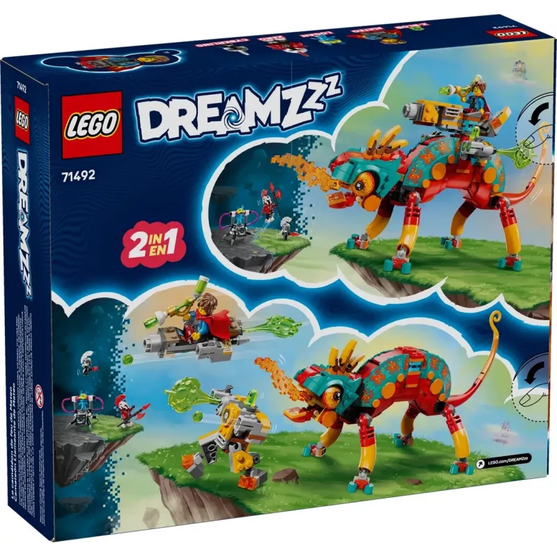 LEGO 71492 Dreamzz Mateo uguns kameloņa rotaļu komplekts, konstruktora modelis iztēles pilnai būvēšanai
